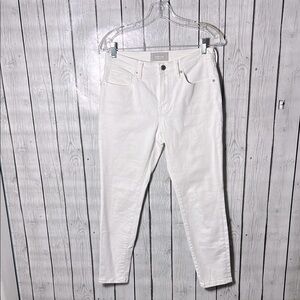 Everlane White the mid-rise skinny ankle jeans size 28